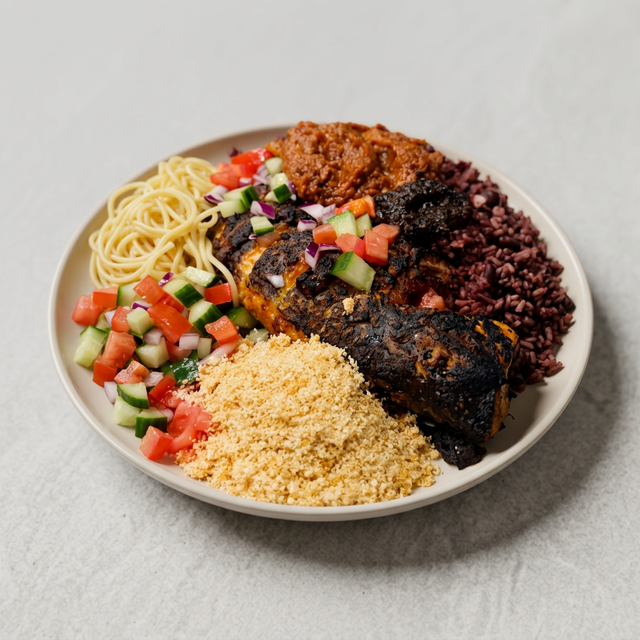 Waakye W/ Grilled Tilapia