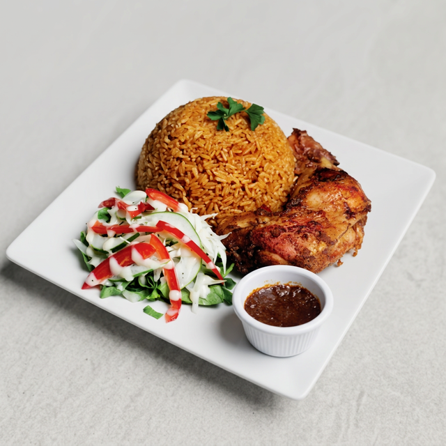 Jollof Rice W/ Grilled Chicken