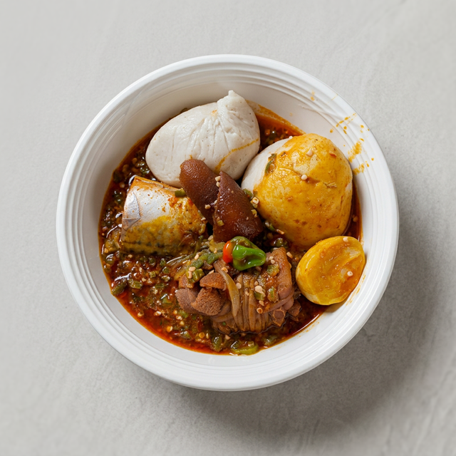 Banku W/ Okra Stew.