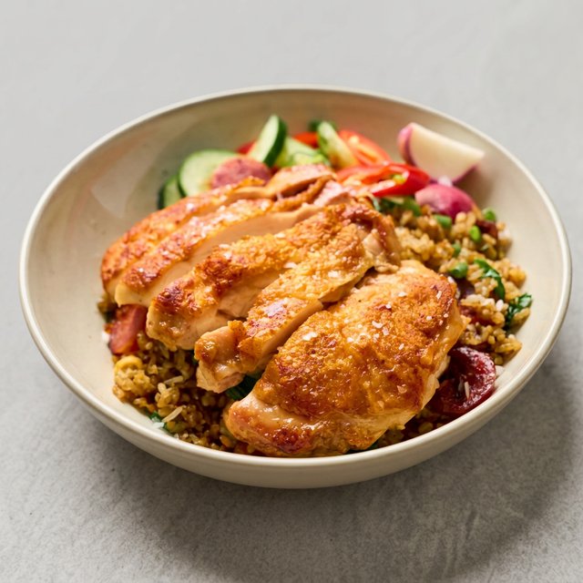 Fried Rice W/ Fried Chicken