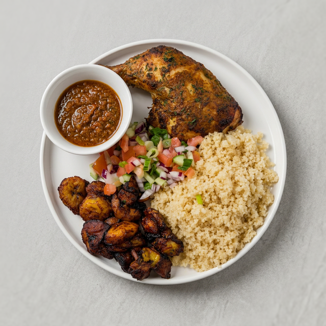Attieke Fried Chicken.